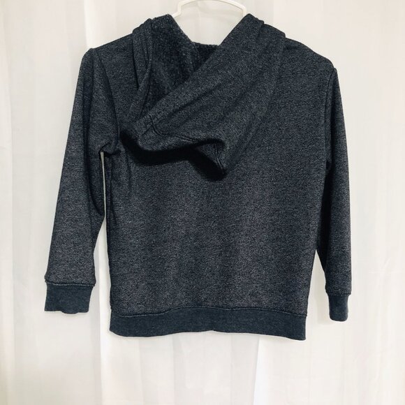 Cat & Jack Boys XS 4/5 Gray Heather Hooded Jacket Zip-Up Outerwear Pockets - Picture 2 of 9